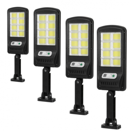 Set 4x Lampi Solare Stradale LED Astro by Innova, 160 LED COB, Senzor, Telecomandă, IP66, Cadou + Garanție 3 Ani
