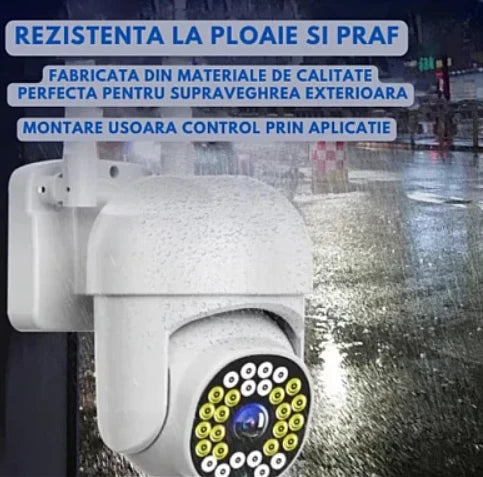 Cameră de Supraveghere Jortan WiFi HD cu Viziune Infraroșu și Protecție Avansată IP66