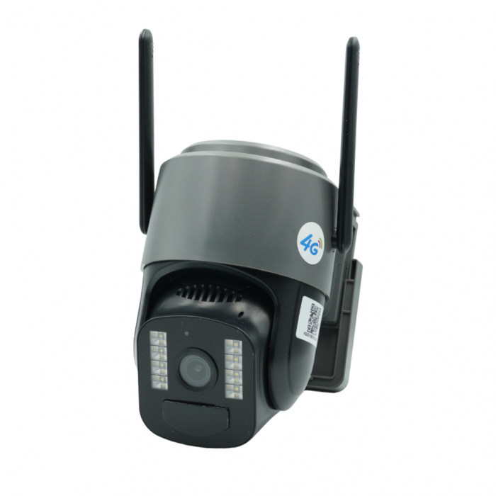 Cameră Supraveghere Solară INNOVA 4G TS1 ,3MP, PTZ 355°, Night Vision Color, Audio Bidirecțional, Alarmă, O-Kam Pro