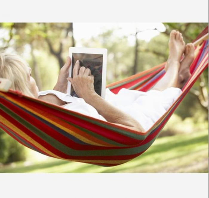 Set 2 Hamace cu Bară de Lemn, Bumbac 180×80 cm, Relaxare de Vara pentru 2 Persoane