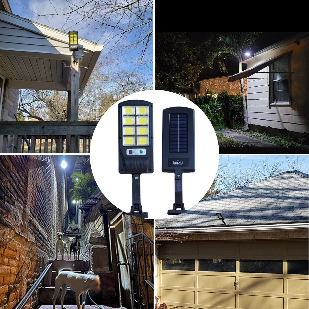 Set 4x Lampi Solare Stradale LED Astro by Innova, 160 LED COB, Senzor, Telecomandă, IP66, Cadou + Garanție 3 Ani