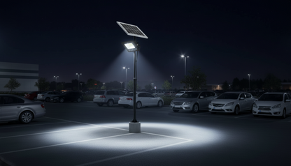 Set 4 x Proiector Solar Innova 100W , IP66 , Indicator Batarie , Telecomanda , 6500k , 3 Ani Garantie