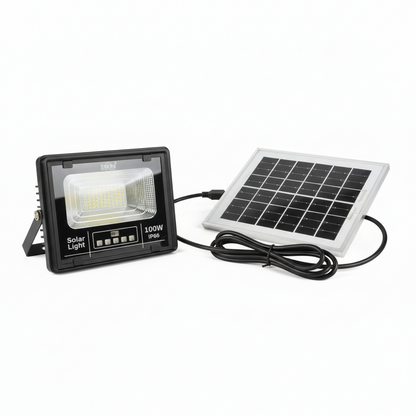 Set 4 x Proiector Solar Innova 100W , IP66 , Indicator Batarie , Telecomanda , 6500k , 3 Ani Garantie