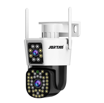 SET 2 x Camera de Supraveghere Duală Jortan 8293, 6MP,  WiFi sau Cablu, Ip66 , 44 Led Vedere Nocturna+ Cadou Surpriza