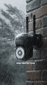 Cameră de Supraveghere Innova WIFI, 36 LED-uri, HD, Viziune Nocturnă cu Infraroșu și Protecție IP66 + Card Cadou