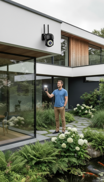 Pachet 2 x Cameră de Supraveghere Smart Innova, 36 LED-uri, HD, IP66 + 2 Carduri Cadou