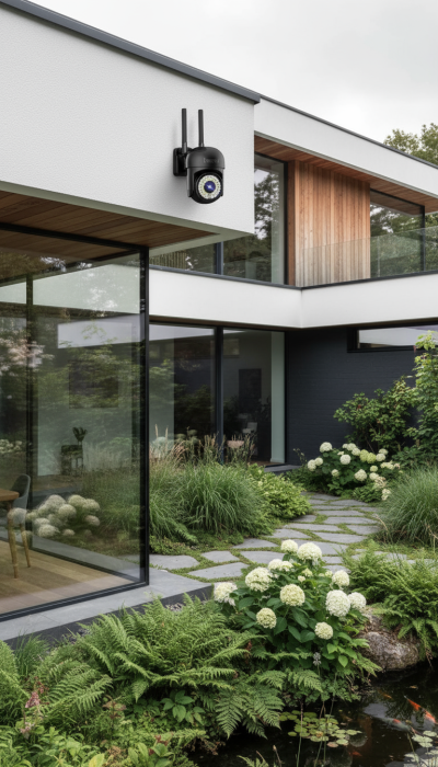 Cameră de Supraveghere Innova WIFI, 36 LED-uri, HD, Viziune Nocturnă cu Infraroșu și Protecție IP66 + Card Cadou