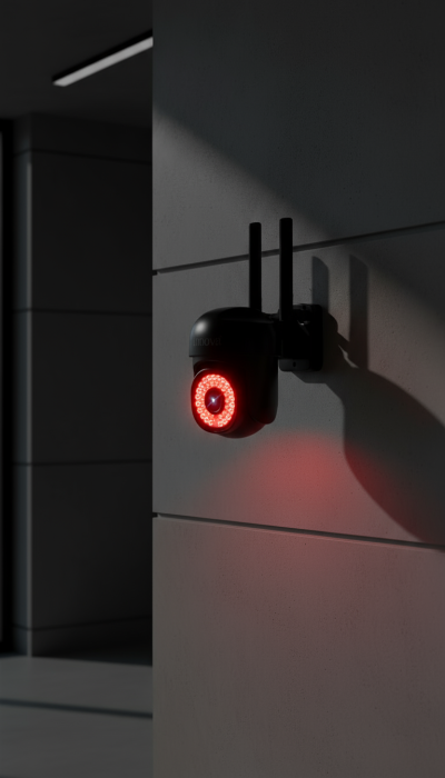 Cameră de Supraveghere Innova WIFI, 36 LED-uri, HD, Viziune Nocturnă cu Infraroșu și Protecție IP66 + Card Cadou