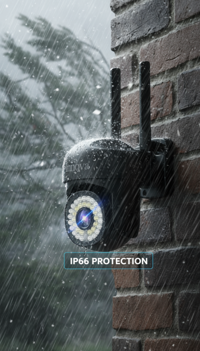 Pachet 4 x Cameră de Supraveghere INNOVA WIFI, 36 LED-uri, HD, IP66 + 4 Carduri Cadou