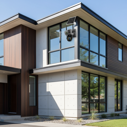 Black Friday - Set 2 x Camera Supraveghere Solara Dubla INNOVA WIFI , 6MP , Full HD, PTZ 360°, baterie 12000mAh, 2 carduri 64gb cadou , 3 ani garantie