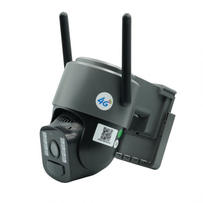 Cameră Supraveghere Solară INNOVA 4G TS1 + Card 32GB, ,3MP, PTZ 355°, Night Vision Color, Audio Bidirecțional, Alarmă, O-Kam Pro