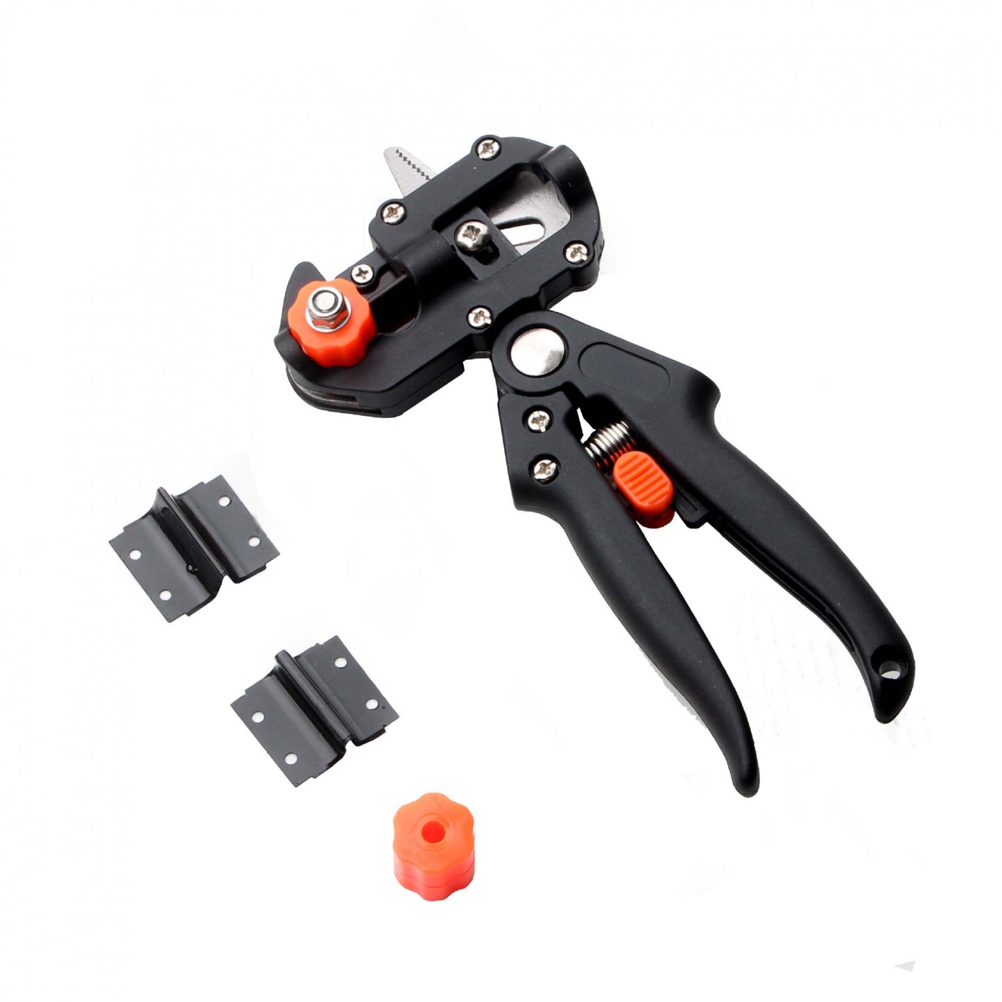 Cleste profesional de altoit cu 3 cutite U V Omega + 1  banda pentru altoit biodegradabila