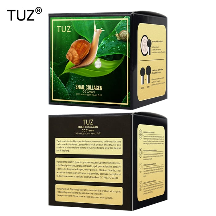 Fond de Ten CC Cream Air Cushion cu Colagen de Melc, Nuanța 02 Natural Skin – 1+1 Cadou, Aplicator Burete