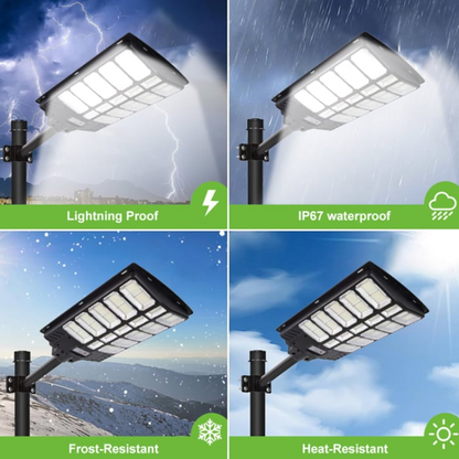Lampa Solara Stradala Innova Viper 1800 W , Telecomanda , IP67 , Senzor de Miscare , Senzor de Lumina