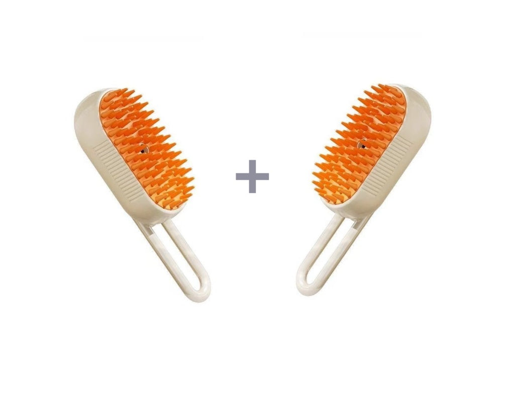 Pachet 1+1 Perie cu Abur pentru Animale de Companie