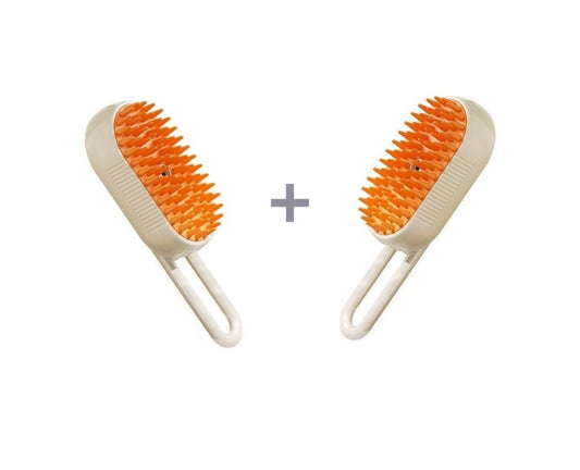 Pachet 1+1 Perie cu Abur pentru Animale de Companie