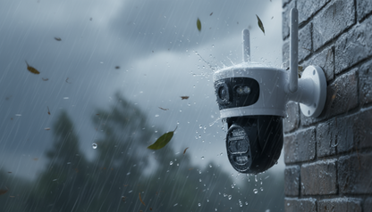 Black Friday - Pachet 2 x Camera Supraveghere Duală INNOVA X-TRAK, 6MP, WiFi/Lan , live pe telefon + 2 Carduri Cadou