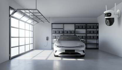 Black Friday - Camera Supraveghere Duală INNOVA X-TRAK, 6MP, WiFi/Lan , live pe telefon + Card Cadou