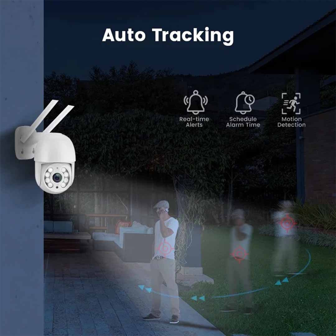 Pachet 3 x Cameră de Supraveghere Jortan WiFi HD cu Viziune Infraroșu și Protecție Avansată IP66