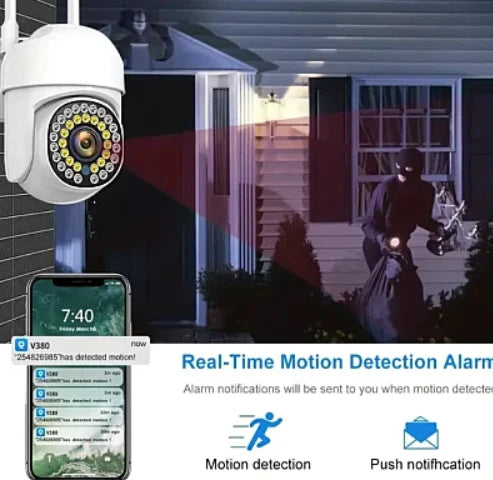 Pachet 3 x Cameră de Supraveghere Jortan WiFi HD, 3 carduri 32 GB incluse  + cadou SURPRIZA cu Viziune Infraroșu și Protecție Avansată IP66