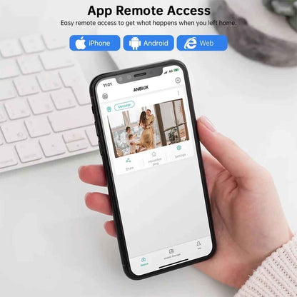 Black Friday 4 x Cameră de Supraveghere Jortan WiFi HD cu Infraroșu IP66 , 4 card 32Gb Incluse + Cadou Surpriza