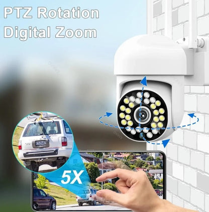 Pachet 4 x Cameră de Supraveghere Jortan 8161QJ, 28 LED-uri, WiFi, HD, Viziune Nocturnă cu Infraroșu și Protecție IP66, Transmisie Live pe Telefon