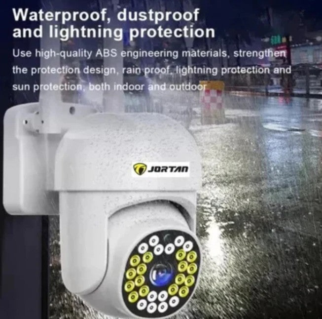 Pachet 4 x Cameră de Supraveghere Jortan 8161QJ, 28 LED-uri, WiFi, HD, Viziune Nocturnă cu Infraroșu și Protecție IP66, Transmisie Live pe Telefon