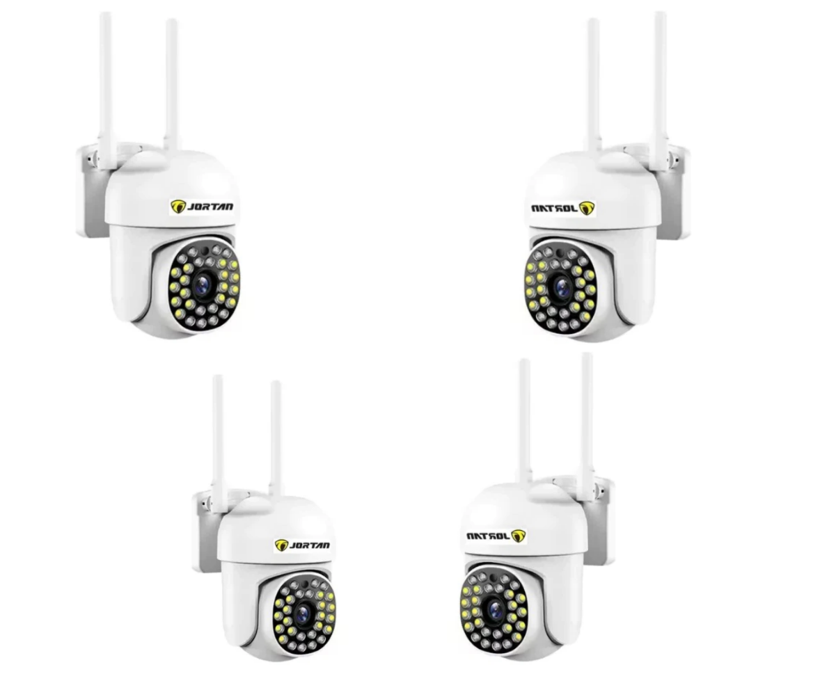 Pachet 4 x Cameră de Supraveghere Jortan WiFi HD cu Infraroșu IP66 