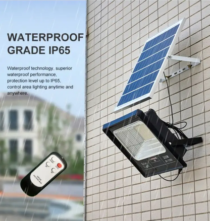 Proiector LED Jortan cu panou solar 200w si telecomanda, IP66 +cadou surpriza