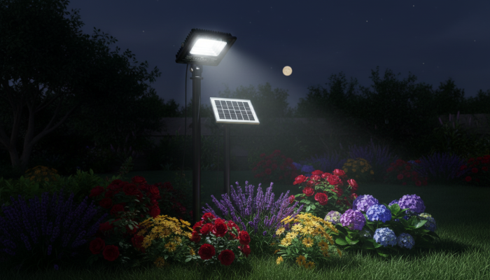Set 2 x Proiector LED INNOVA 200W Cu Panou Solar si telecomanda, IP66 + Cadou Surpriza