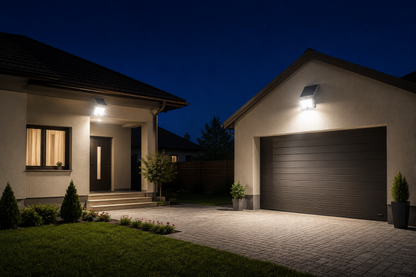 Proiector Solar LED 600W Innova Smart Home Hall, IP67, Panou Solar 35x35 cm și Telecomandă