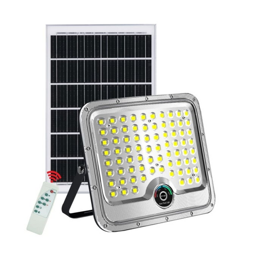 Proiector Solar LED 600W Innova Smart Home Hall, IP67, Panou Solar 35x35 cm și Telecomandă