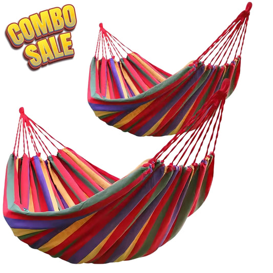 Set 2 Hamace Multicolore 200×80 cm cu Accesorii