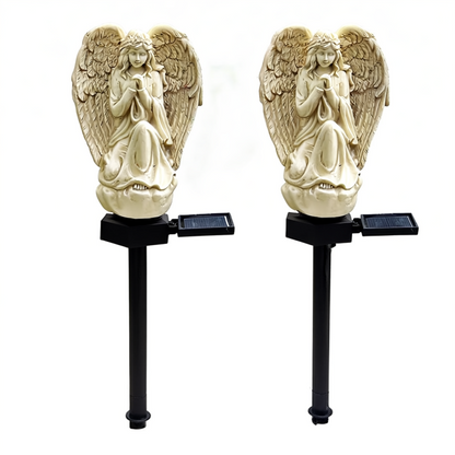 Set 2 Lampi Solare Decorative Inger cu LED, Iluminare Automata, Rezistente la Intemperii, IP44, 45 cm