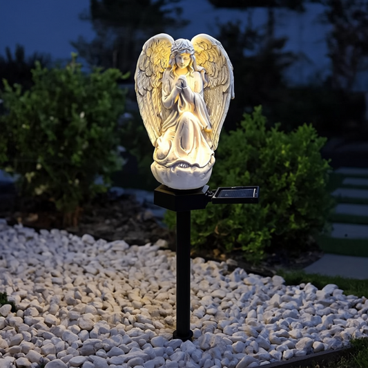 Set 2 Lampi Solare Decorative Inger cu LED, Iluminare Automata, Rezistente la Intemperii, IP44, 45 cm