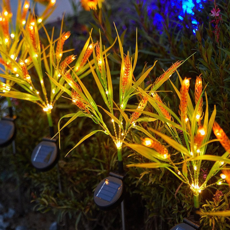 Set 2 lampi solare spice de grau 60cm IP66 LED cu senzor lumina