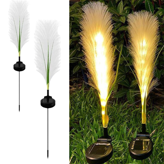 Set 2 lampi solare Pampas 70cm LED lumina calda IP66 gradina