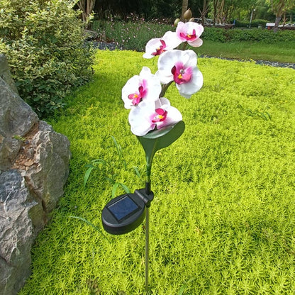 Set 2 x Lampi Solare Orhidee cu LED – Decor Romantic pentru Gradina, Tarus si Panou Solar