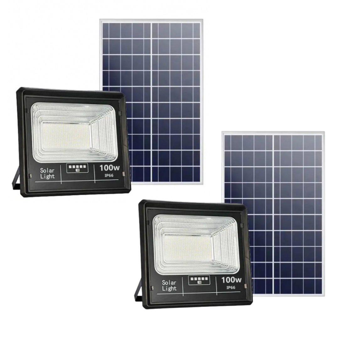 Set 2 x Proiector Solar Jortan 100W 