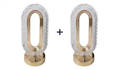 1+1 GRATIS! Lampa Diamond LED cu 3 temperaturi de culoare, alb rece, alb cald, neutru, culoare auriu