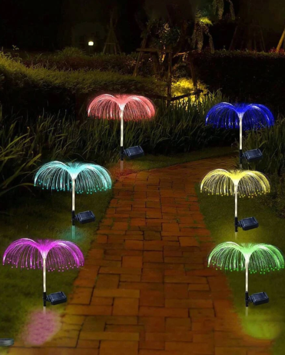 SET 2 x Lampa Solara Gradina Tip jellyFISH - RGB