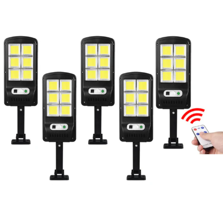 Set 5 Lampi cu Incarcare Solara prin Inductie 160 LED-uri COB