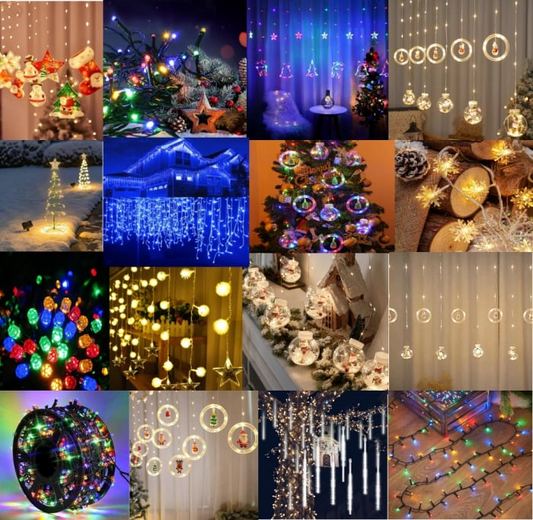 Set Misterul Mosului 5 Instalații Luminoase alese Special de Moș Crăciun pentru Tine + Cadou Secret